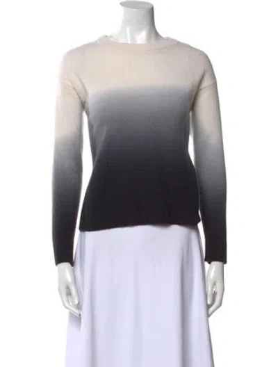 Pre-owned Alice And Olivia Cashmere Crew Neck Sweater In Black