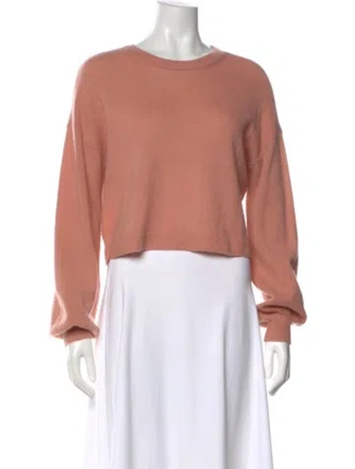 Pre-owned Alice And Olivia Cashmere Crew Neck Sweater In Pink