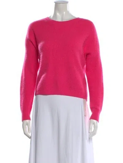 Pre-owned Alice And Olivia Cashmere Crew Neck Sweater In Pink