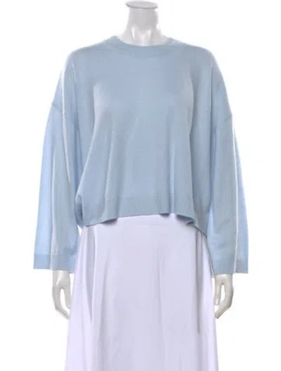 Pre-owned Alice And Olivia Cashmere Crew Neck Sweater W/ Tags In Blue