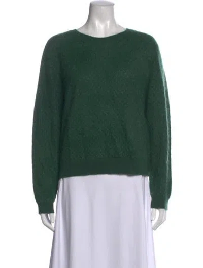 Pre-owned Alice And Olivia Cashmere Crew Neck Sweater W/ Tags In Green