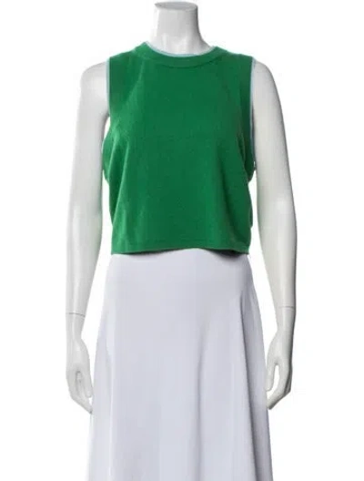 Pre-owned Alice And Olivia Cashmere Crew Neck Sweater W/ Tags In White