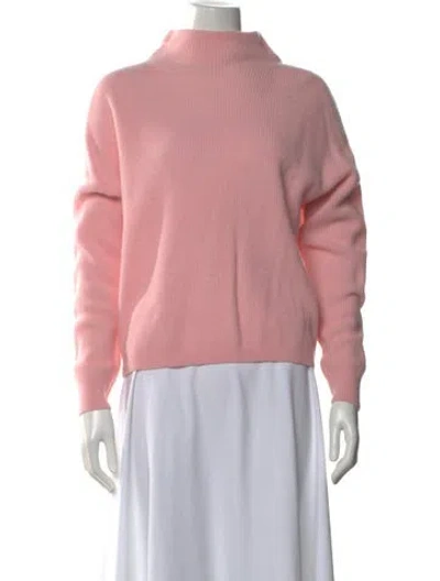 Pre-owned Alice And Olivia Cashmere Mock Neck Sweater W/ Tags In Pink