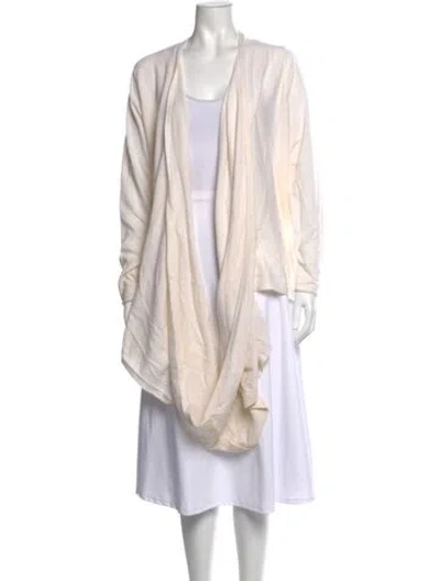Pre-owned Alice And Olivia Cashmere Open Front Sweater W/ Tags In Neutrals
