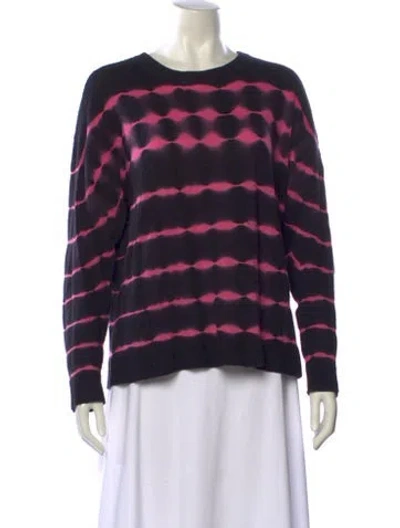 Pre-owned Alice And Olivia Cashmere Striped Sweater In Multi