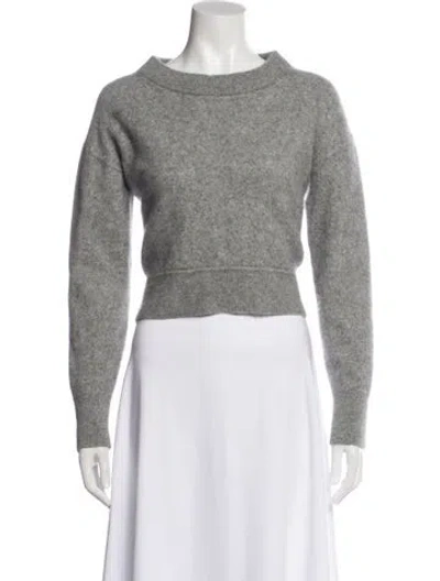 Pre-owned Alice And Olivia Cashmere Turtleneck Sweater In Gray