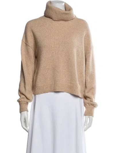 Pre-owned Alice And Olivia Cashmere Turtleneck Sweater In Neutral