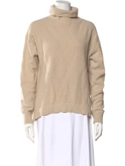 Pre-owned Alice And Olivia Cashmere Turtleneck Sweater In Neutral