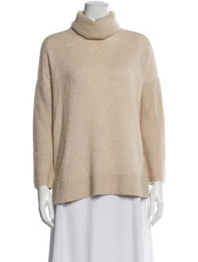 Pre-owned Alice And Olivia Cashmere Turtleneck Sweater In Neutral