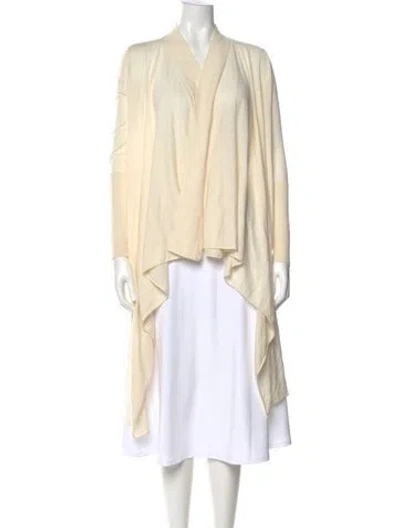 Pre-owned Alice And Olivia Cashmere V-neck Sweater In Neutral