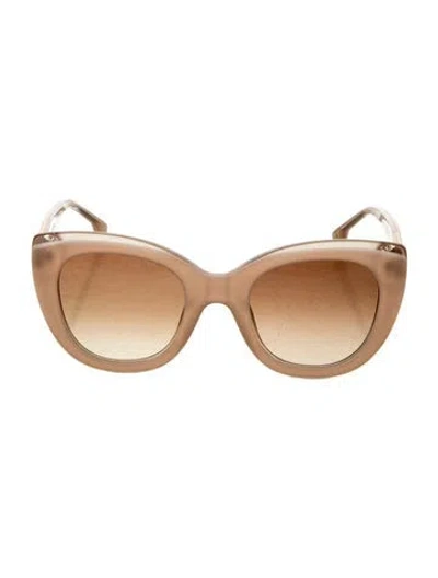 Pre-owned Alice And Olivia Cat-eye Gradient Sunglasses In Pink