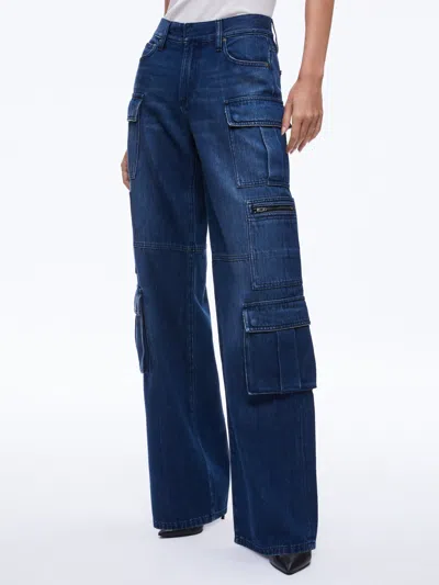 Alice And Olivia Cay Cargo Jean In Love Train