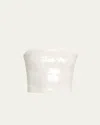 Alice And Olivia Ceresi Sequined Spaghetti-strap Bandeau Top