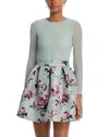 Alice And Olivia Chara Pleated Skirt Party Dress