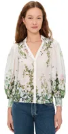 Alice And Olivia Charis Button Down Blouse Ivy Romance