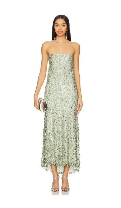 Alice And Olivia Charity Embellished Gown Skirt In 浪花