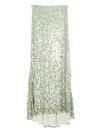 Alice And Olivia Charity Skirt In Green