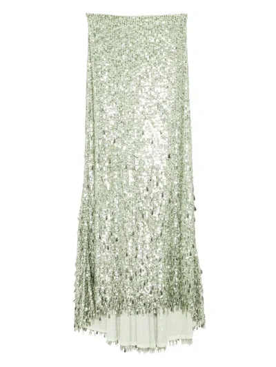 Alice And Olivia Charity Skirt In Green