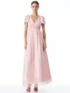 Alice And Olivia Charlsie Smocked Lace Maxi Dress In English Rose