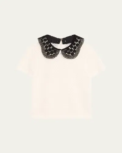 Alice And Olivia Chase Puff-sleeve Sweater