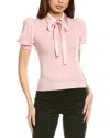 Alice And Olivia Chase Wool-blend Sweater In Pink