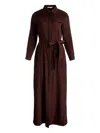 Alice And Olivia Chassidy Belted Midi Dress In Brown