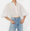 Alice And Olivia Cherelle Blouse In Off White In Neutral
