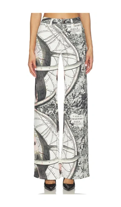 Alice And Olivia Chic Full Length Jean In Divine Horizons