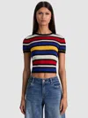 Alice And Olivia Ciara Pullover In Multi