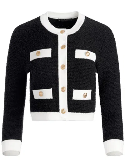 Alice And Olivia Claira Cardigan In Black