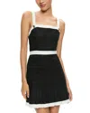 ALICE AND OLIVIA ALICE AND OLIVIA CLARINE SQUARE NECK DRESS