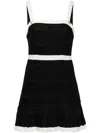 Alice And Olivia Clarine Mini Dress In Black