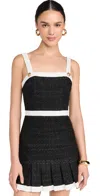 Alice And Olivia Clarine Mini Dress In Black