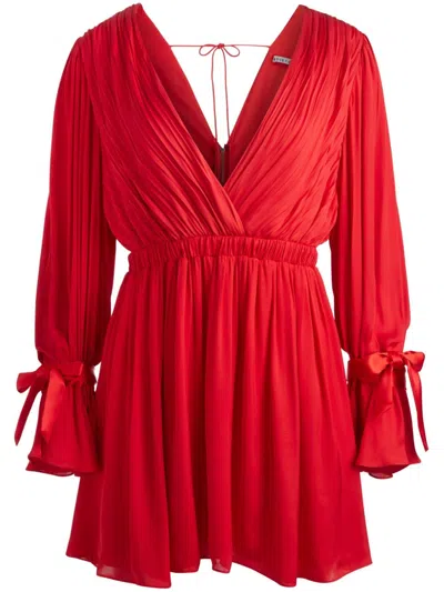Alice And Olivia Clarissa Kleid In Rot