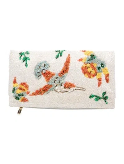Pre-owned Alice And Olivia Clutch In Neutral
