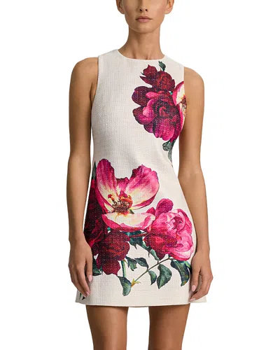 Alice And Olivia Clyde Floral A-line Shift Mini Dress In Multi