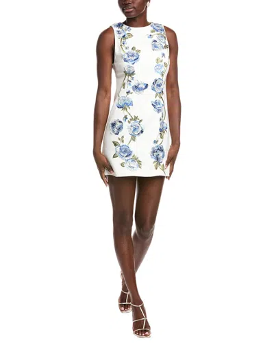 ALICE AND OLIVIA CLYDE EMBELLISHED SHIFT DRESS