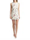 Alice And Olivia Clyde Floral A-line Mini Dress In Multi Floral