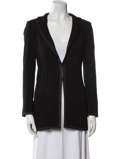Pre-owned Alice And Olivia Coat In Black