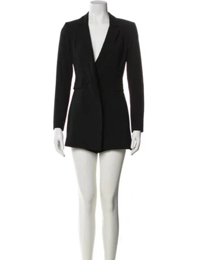 Pre-owned Alice And Olivia Coat In Black
