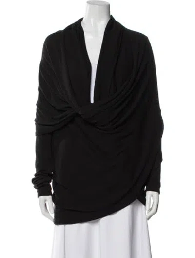 Pre-owned Alice And Olivia Coat In Black