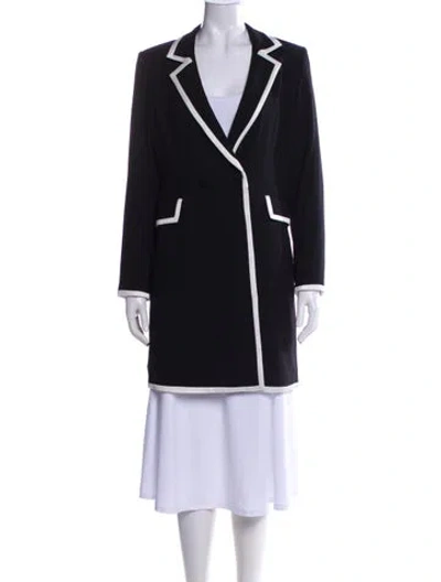 Pre-owned Alice And Olivia Coat In Black