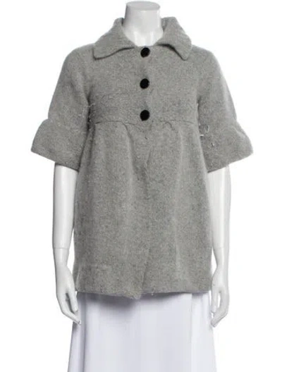 Pre-owned Alice And Olivia Coat In Gray