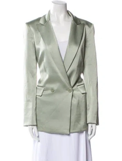 Pre-owned Alice And Olivia Coat In Green