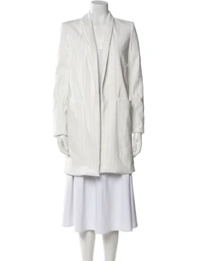 Pre-owned Alice And Olivia Coat In White