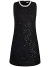 Alice And Olivia Edris Sleeveless Mini Dress In Black