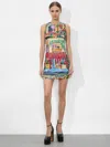 Alice And Olivia Coley Mini Dress In Vacation Dreams