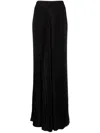 Alice And Olivia Copen Pleated High-waist Palazzo Trousers In Black