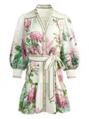 Alice And Olivia Alice + Olivia Cora Cotton Mini Dress In White