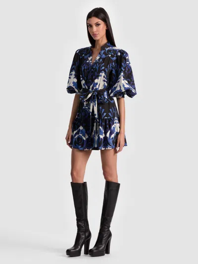 ALICE AND OLIVIA CORA MINI SHIRT DRESS
